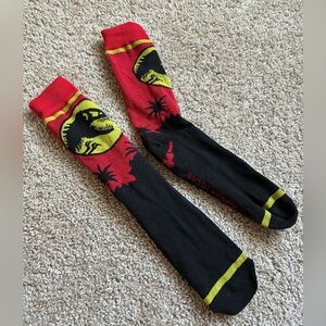 Jurassic Park Red and Black Socks